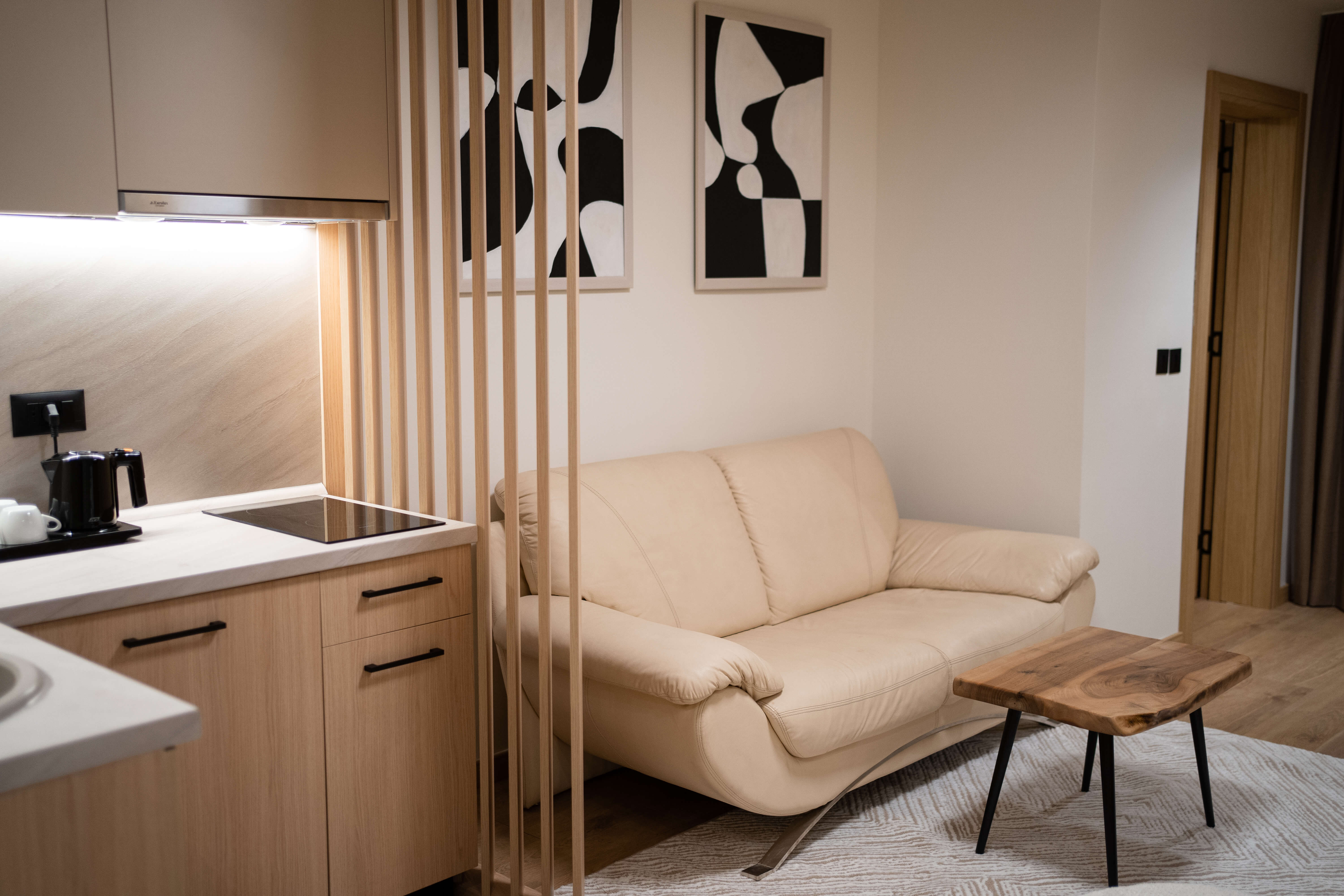 Minimal kitchen and coffee corner